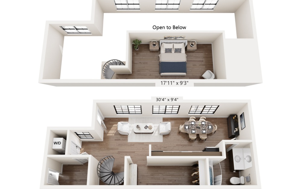 LW1 - 1 bedroom floorplan layout with 1 bathroom and 702 square feet LW1 - 1 bedroom floorplan layout with 1 bathroom and 702 square feet